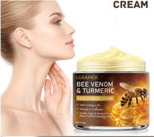 Крем Bee Venom  Turmeric за лице и шия с пчелна отрова, хидратиращ, за всички типове кожа 60 грама