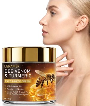 Крем Bee Venom  Turmeric за лице и шия с пчелна отрова, хидратиращ, за всички типове кожа 60 грама