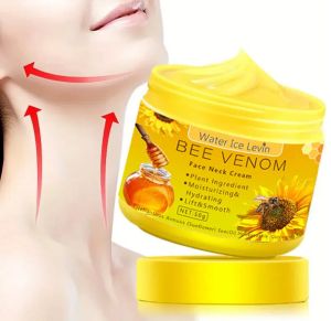 Крем Bee Venom Water Ice Levin за шия с пчелна отрова, хидратиращ, за подобряване на увисването, за намаляване на фините линии, за възстановяване на увредена кожа, за лице, подхранваща грижа за кожата  50 грама 