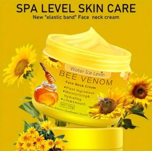 Крем Bee Venom Water Ice Levin за шия с пчелна отрова, хидратиращ, за подобряване на увисването, за намаляване на фините линии, за възстановяване на увредена кожа, за лице, подхранваща грижа за кожата  50 грама 