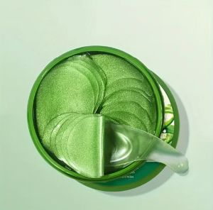  SADOER Aloe Vera Collagen Crystal Eye Mask, хидратираща и освежаваща маска за очи, богата на растителен сквалан, без алкохол, идеална за всички типове кожа, подхранваща грижа за очите | Освежаваща маска за очи | Хидратираща формула  60 броя