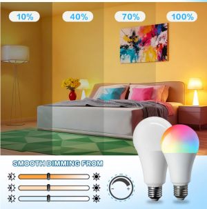 RGB LED КРУШКА С ДИСТАНЦИОННО УПРАВЛЕНИЕ  Е 27 - 220 V 6000К   A60 10W 
