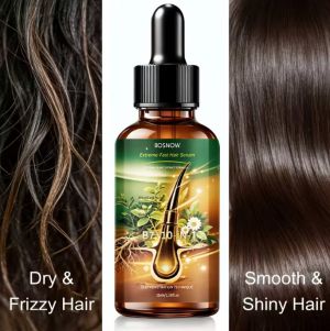 Bosnow B7+10- IN-1Extreme-Fast Hair Serum 10-в-1 Серум за скалп Бързо обемно и укрепващо масло за коса. Биотин серум за коса. Укрепване на корените на косата.Грижа за скалпа,  35 мл.