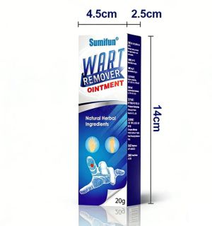 Sumifun  Wart  RemoverOintment Cream, мехлем за премахване на брадавици, царевични брадавици, кожни етикети, премахване на бенки 20g