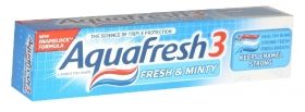 Пасти за зъби Аквафреш Aquafresh 3 Fresh & Minty 100 ml