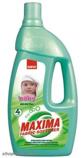 SANO Maxima Hypoallergenic Fabric Softener Baby With Aloe Vera  ОМЕКОТИТЕЛ 4L